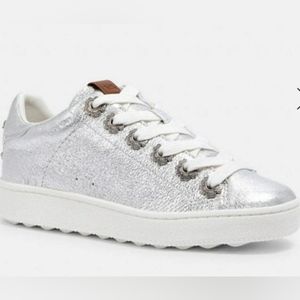 Coach Low Top Sneaker With Tea Rose Eyelets